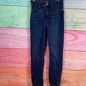 GAP Denim for Good dark blue high rise regular skinny jeans
